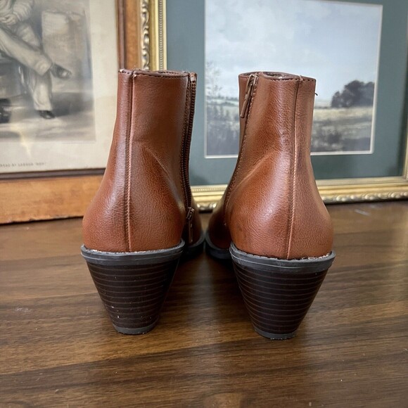 Sonoma Ankle Boots The "McKenzie" Elastic Side Panel with Block Heel Sz 7M - Picture 5 of 7